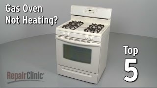 Top 5 Reasons Gas Oven Won’t Heat — Gas Range Troubleshooting [upl. by Arissa]