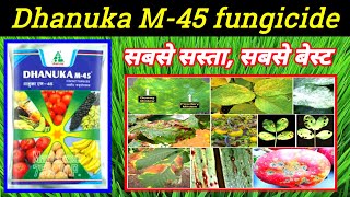 dhanuka M45 fungicide Mancozeb75WP M45 fungicide price dose work result CGKISANTV [upl. by Sikata724]