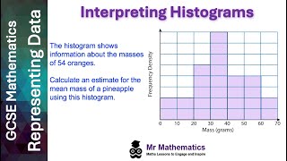 Interpreting Histograms  Mr Mathematics [upl. by Acissev]