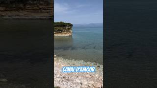 Corfu Sidari Canal dAmour beach travel corfuisland beach [upl. by Kcirad]