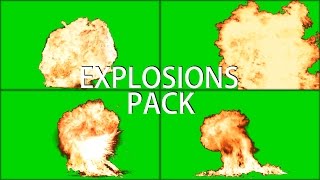 Explosions Mega Pack green screen [upl. by Jordon]