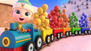 The color train song  Colors for kids  kids songs amp Nursery Rhymes  NuNu Tv [upl. by Strickman]