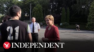 Nicola Sturgeon visits new Police Scotland training academy [upl. by Tegdig]