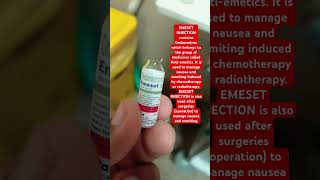 Emeset  injection emeset uses  ondansetron  pre operative medication [upl. by Older]