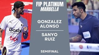 TOUGH SEMIFINAL  Momo GonzalezAlonso VS SanyoRuiz  FIP PLATINUM MARBELLA  Semifinal [upl. by Aivatnuahs]