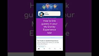 How to Link Other People to Your Friends and Family List in My Disney Experience App [upl. by Artima]