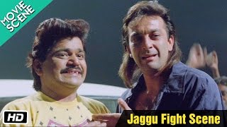 Jaggu Fight Scene  Gumrah  Sanjay Dutt [upl. by Ahsitram]