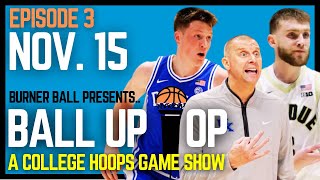 Ball Up Top Episode 3  Champions Classic Thoughts The Concern Meter Weekend Preview  111524 [upl. by Nuncia]