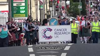 Mass pipe band Cancer research Parade Garvagh 2021 [upl. by Rauch9]