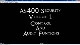 AS400 Security  Volume 1 Control and Audit Functions [upl. by Baerl]