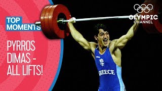 All Pyrros Dimas Olympic Medal Lifts  Top Moments [upl. by Azal]