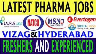 Latest Pharma Jobs in Telugu 2023  New Pharma Jobs in Vizag amp Hyderabad [upl. by Nahgaem]