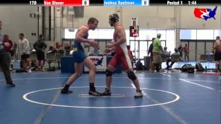 Vas Stover vs Joshua Roetman at 2013 West Jr Reg  GR High School [upl. by Sawyere230]