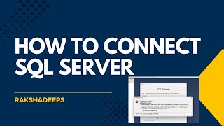 HOW TO CONNECT SQL SERVER STEP BY STEP PROCESS KANNADAimp interview sql sqlinterviewkannada [upl. by Ringo663]