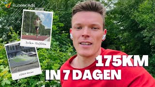 175km in 7 dagen  Baantraining alles onder de 300 minkm  Klaar voor Sporttest amp 5km Van Goghloop [upl. by Arahahs]