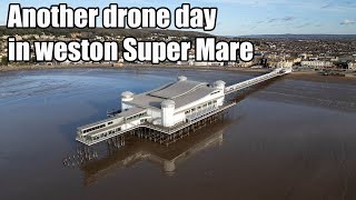 Weston Super Mare drone footage Jan 2024 [upl. by Ettelrahc383]