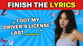 ULTIMATE Olivia Rodrigo music quiz🦋💿 FINISH THE LYRICS MOST ICONIC OLIVIAS SONGS [upl. by Buzz]