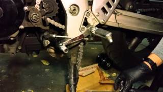 How To  Chain Replacement SV650 [upl. by Cohla466]