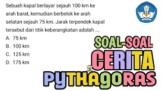 FuLL BAHAS SOAL CERITA TEOREMA PYTHAGORAS‼️ [upl. by Cath]