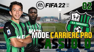 FIFA 22  SASSUOLO 2  CARRIÈRE JOUEUR  ON EST TITULAIRE [upl. by Ainitsirk780]