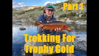 Backpacking  Fly fishing in Wyoming in search of big golden trout  part 1 [upl. by Dine]