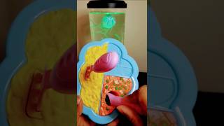 Satisfying with Unboxing amp review Miniature Magic Plate set toys kitchen video ASMR video [upl. by Fawnia]