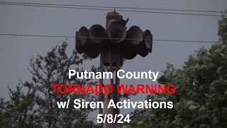 Cookeville TN Tornado Warning w Sirens 582024 [upl. by Reger309]