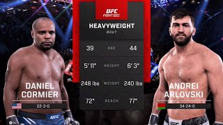 Daniel Cormier vs Andrei Arlovski Round 1 of the Heavyweight GOAT Tournament UFC 5 Simulation [upl. by Arratoon]