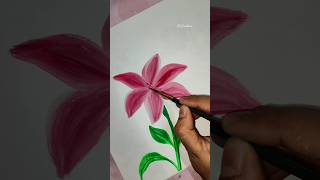 Lilly flower paintingwatercolour flowers [upl. by Vassily]