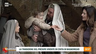 La tradizione del presepe vivente di Civita di Bagnoregio – Unomattina 29122023 [upl. by Oicelem]