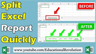 Split Excel Data into multiple Reports Automatically [upl. by Eran]