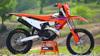 First Ride 2024 KTM 300 XCW TWO STROKE [upl. by Aidyl]