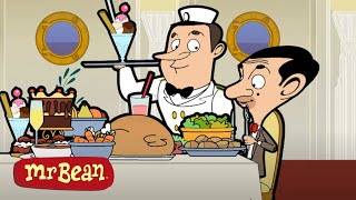 Bean has a feast 🍗🍖 Mr Bean Animated Season 2  Funny Clips  Mr Bean Cartoons [upl. by Ezana]