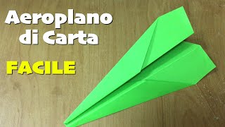 Aeroplano di Carta Facile  Come Fare un Aerei di Carta che vola lontano [upl. by Ahsehat]