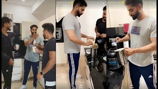 Parmish Verma Making Protein Shake With Desi Crew [upl. by Hoshi]