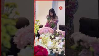 BhumiPednekar Receives Love and Flowers on her Birthday🎉🌸  Bollywood Update htlifestyle [upl. by Kalie]