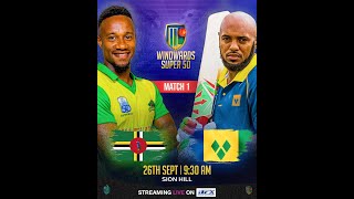 Windward Islands Super 50 Day 1 Match 1 [upl. by Oinotnanauj405]