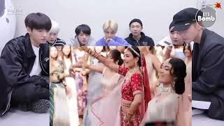 BTS REACTION ON INDIAN SONG DANCE  BTS REACTION TO BOLLYWOOD SONG [upl. by Hilde237]