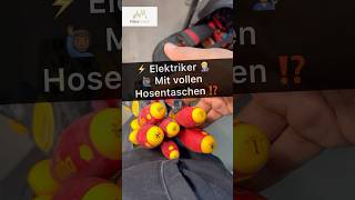 🙋🏾‍♂️⚡️Elektriker mit vollen Hosen⁉️ strom elektriker elektrik werkzeug electric electrician [upl. by Moule531]