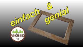 Bilderrahmen einfach selber machen DIY [upl. by Sandry]