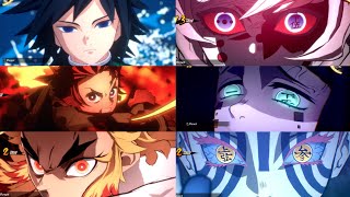 All Ultimate ArtsDemon Slayer The Hinokami Chronicles All New DLC Chracters Japanese Dub [upl. by Adnilak]