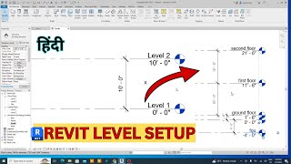 Revit setting level  revit architecture set level in hindi revit autocad [upl. by Carhart]