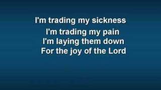 Trading My Sorrows worship video w lyrics [upl. by Mairym]