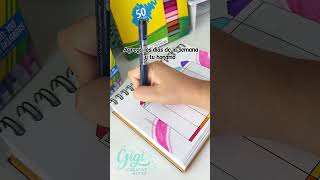 Tutorial de horario escolar📚🖍️ horarioescolar apuntesbonitos tutorial crayolasupertips [upl. by Nosyk]