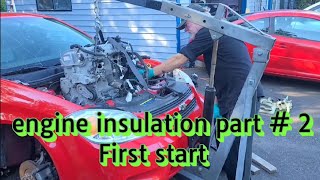 Chevy Cobalt SS engine install part 2 first start [upl. by Odom]