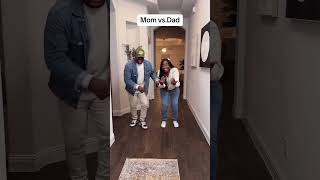 Mom VS Dad Challenge😂 [upl. by Yokum]