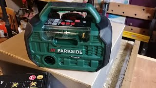 Compresseur et pompe à air sans fil 20V PARKSIDE PKA 20Li A1 [upl. by Nosittam891]