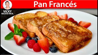 PAN FRANCES  Vicky Receta Facil [upl. by Judus]