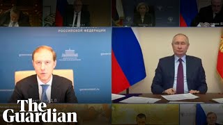 Vladimir Putin rebukes deputy prime minister in live broadcast [upl. by Pepito]