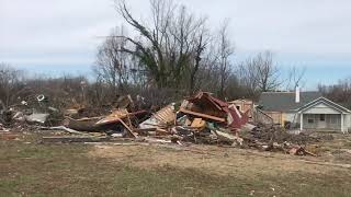 Tornado damages structures in Cookeville Tennessee [upl. by Elleahcim175]